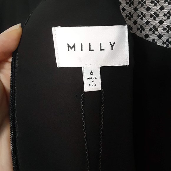 Milly Silk-Blend Lace Midi Dress - Picture 5 of 6